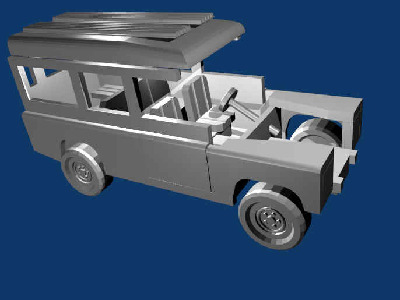 3D - Konstruktion Modellauto